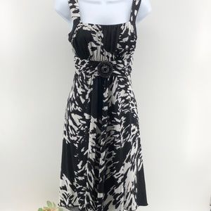 En Focus Studio Black White Dress Sz 8 Womens C185